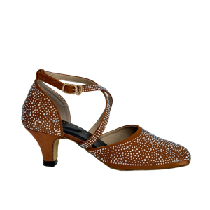 Woman ballrooom dance shoes with diamonds 2025