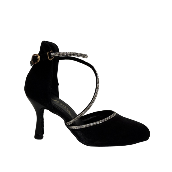Double straps woman ballrooom dance shoes with diamonds 3050 - Image 2